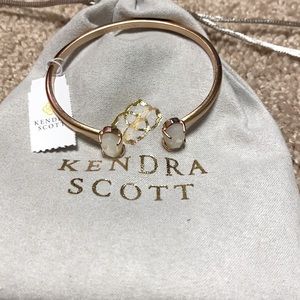NWT Kendra Scott 14k rosegold mother of pearl bracelet